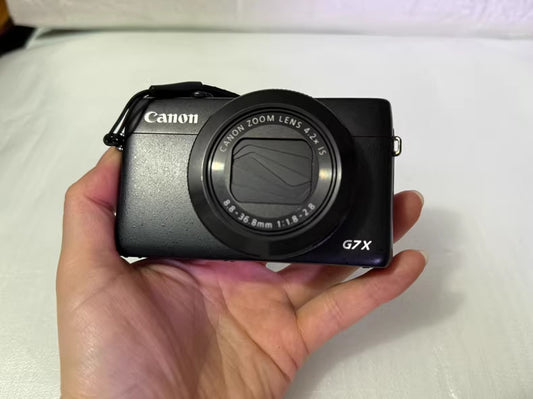 Canon PowerShot G7X Mark I Digital Camera 4.2x with Charger+Battery+ SD Card